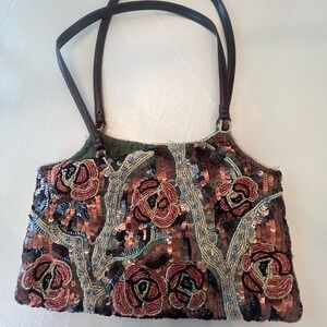 Embroidered Sequin Floral Women's Bag